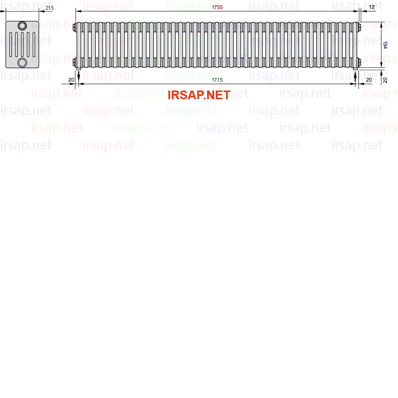 Радиатор IRSAP Tesi 60200/39 T16 CL 01